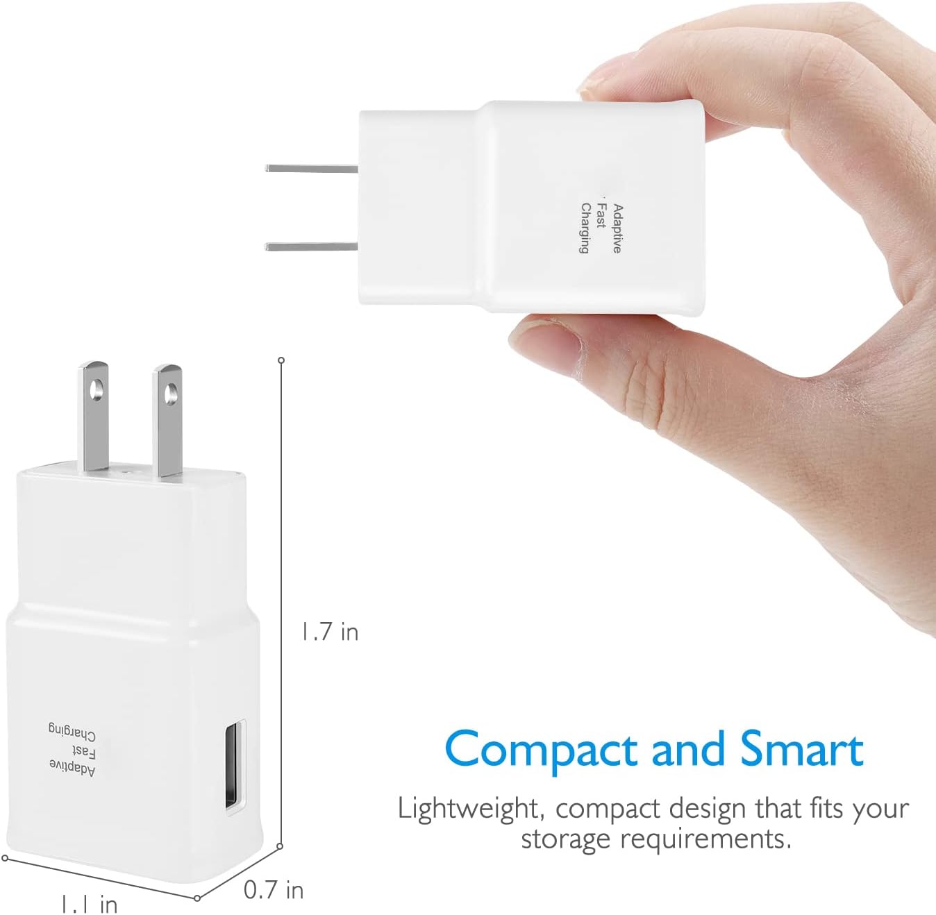 Kit de cargador rápido tipo C con cable USB tipo C de 5 pies para Samsung Galaxy S8S9S10S10 PlusS10ES20S20 PlusS21S21 UltraS22S22 PlusS22