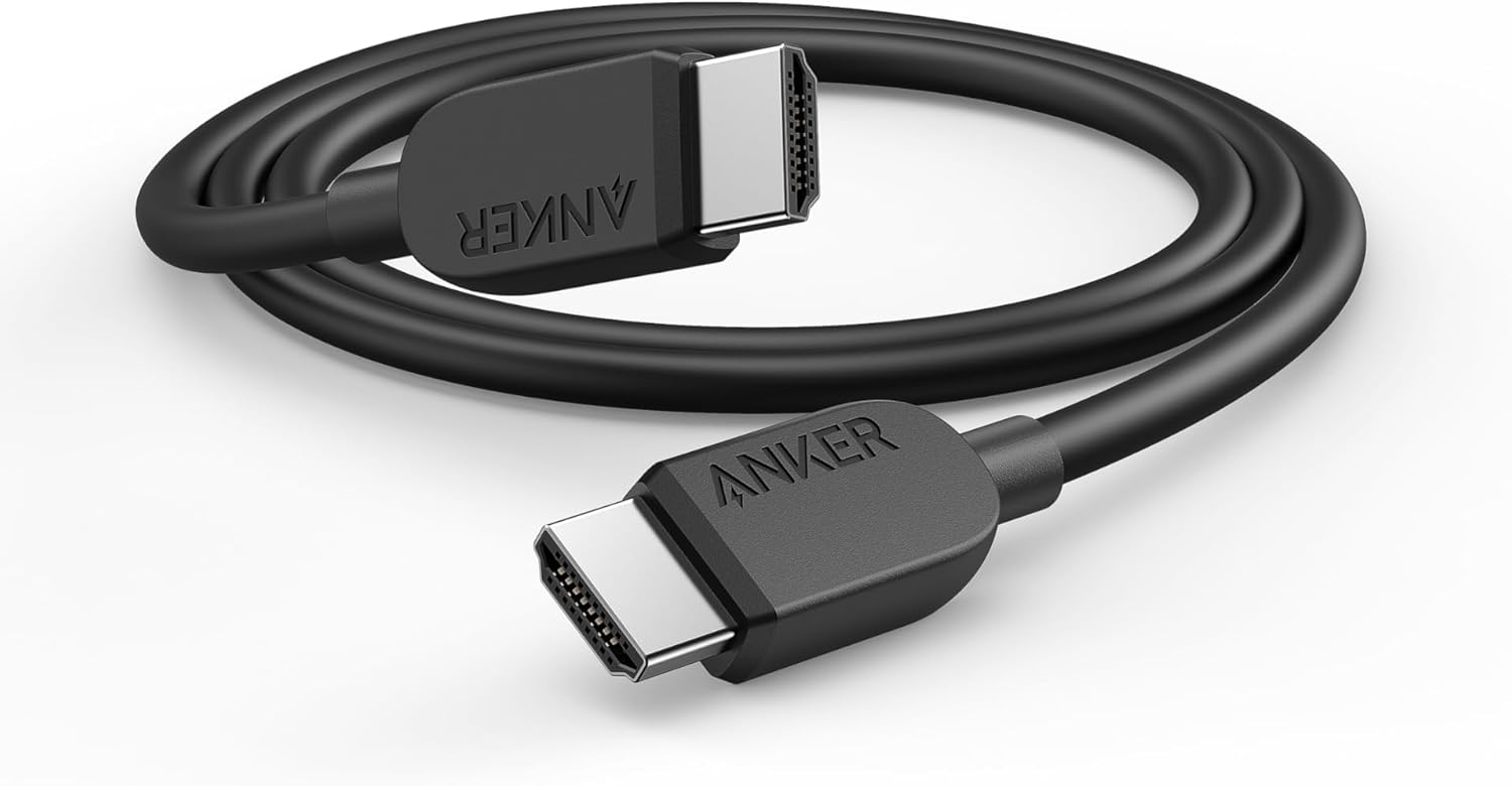 Anker Cable HDMI 8K 60Hz, 3 pies Ultra HD 4K 120Hz HDMI a HDMI, cable HDMI de alta velocidad certificado de 48 Gbps, compatible con Playstation 5,