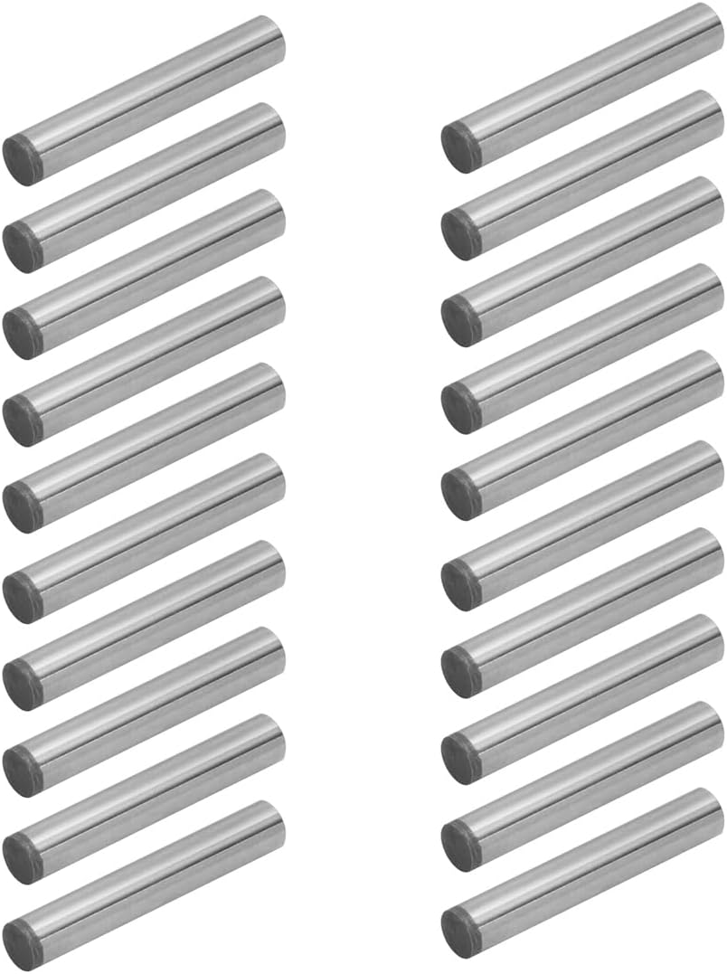 POWERTEC 71475-P2 – Pasadores de acero endurecido de 14 pulgadas x 1-12 pulgadas, tratados térmicamente y con forma precisa para una alineación