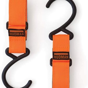 Correa y gancho, naranja brillante, 10″ Correa y gancho, naranja brillante, 10″