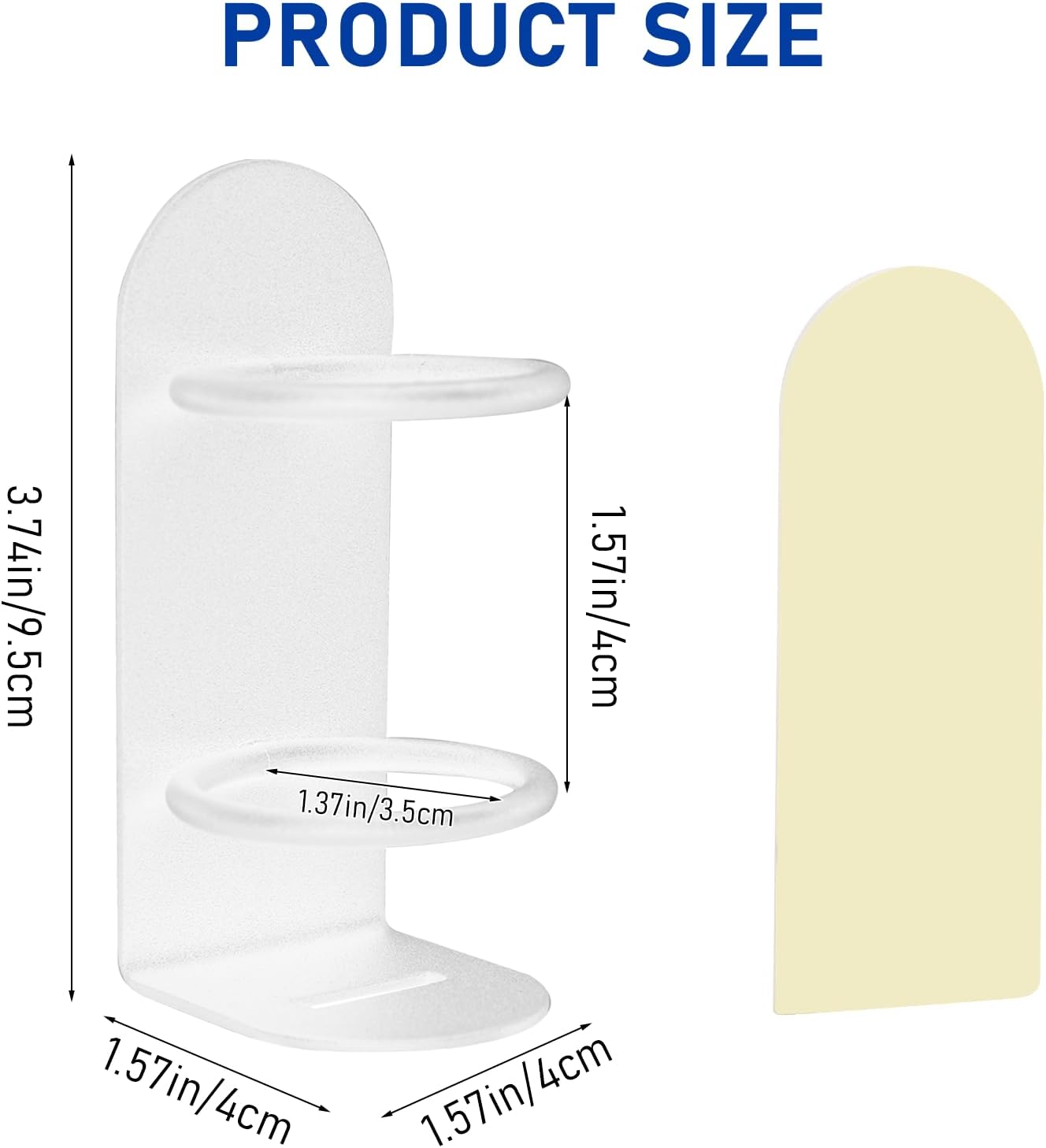 KALIONE Paquete de 2 soportes para cepillos de dientes eléctricos, soporte para cepillo de dientes eléctrico blanco, soporte para cepillo de dientes