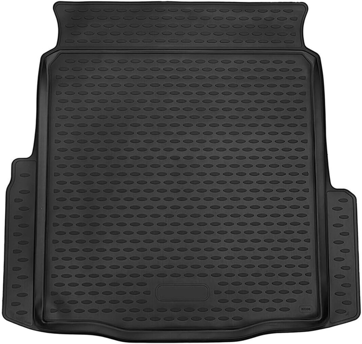 OMAC Alfombrillas de maletero para BMW Serie 3 G20 Sedan 2019-2021 Negro Moldeado 3D Protector trasero Revestimiento de carga de goma  Protección