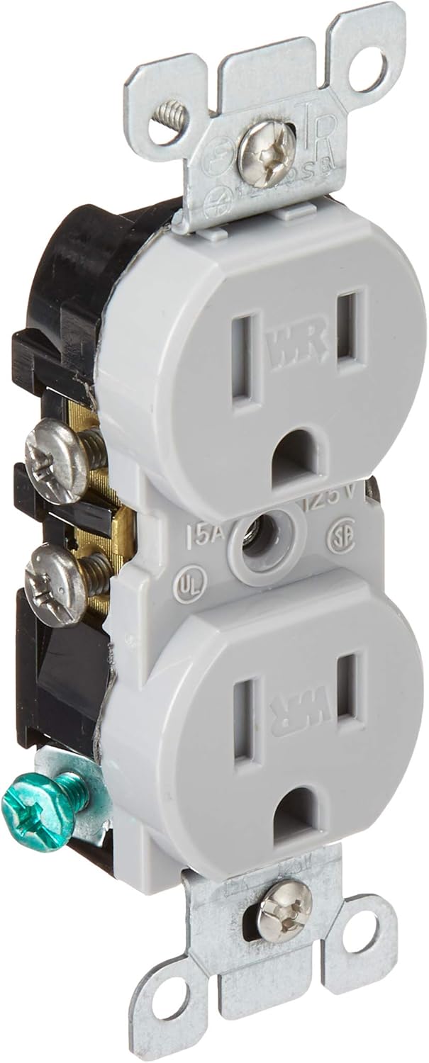 Leviton – interruptor seguro y resistente al clima con receptáculo doble, W5320-T0G