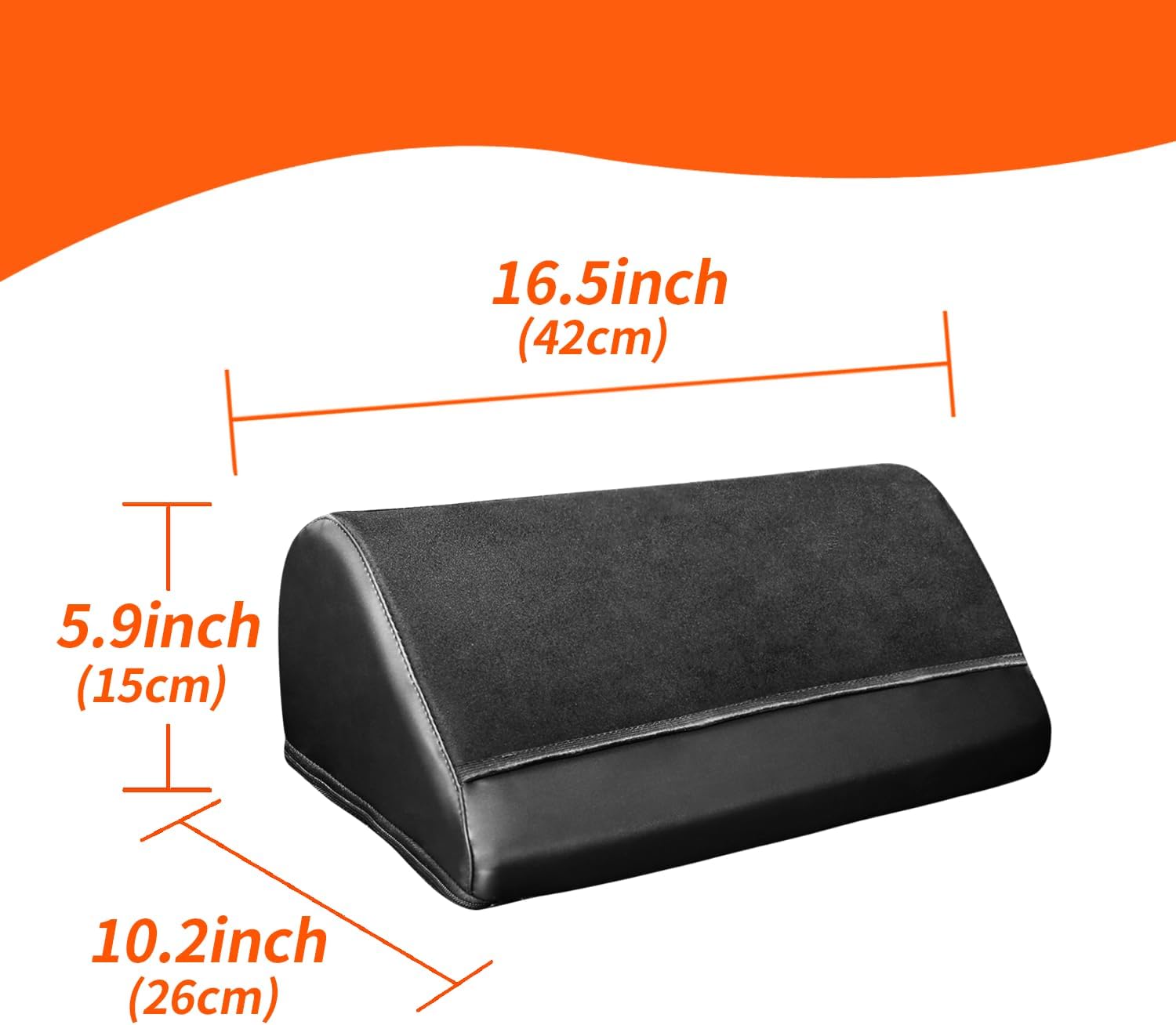 Reposapiés térmico para debajo del escritorio, 11 ajustes de temperatura, calentador de pies de espuma viscoelástica con funda lavable para alivio