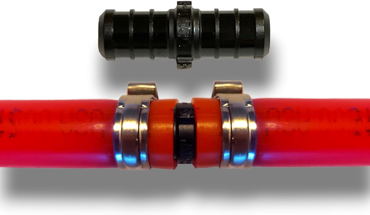 PEX – Paquete de 60 camisetas, acoplamientos y codos de 12 pulgada, accesorios de polietileno PPSU Crimp Pex (F2159) con codos (20 unidades),