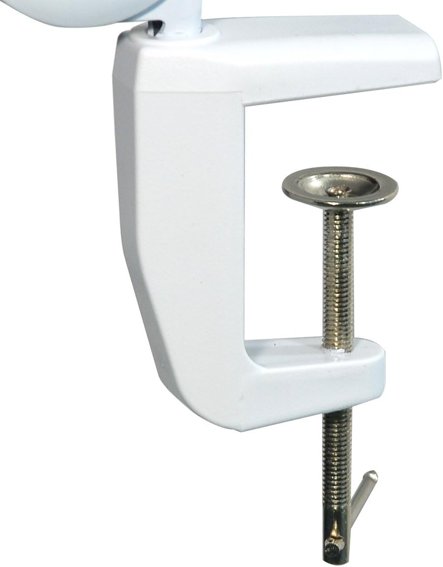 BoliOptics (Lente de vidrio) Lupa LED con luz, 5 dioptrías 2.25X, lente de vidrio de 7 x 6 pulgadas, brazo ajustable manos libres con abrazadera