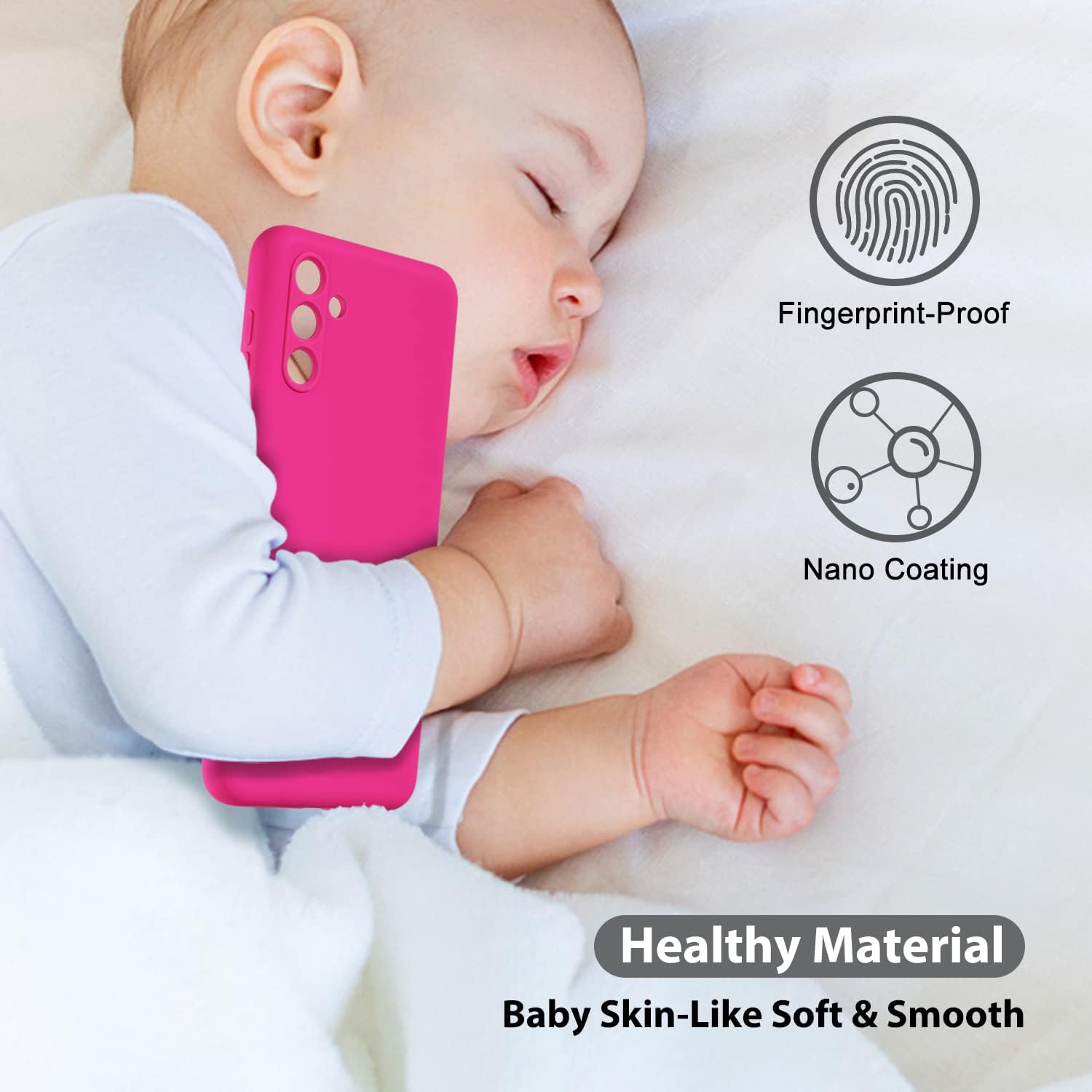 oakxco Funda para teléfono Samsung Galaxy A13 5GA04s, silicona líquida, color sólido brillante fluorescente, goma suave TPU liso gel mate, funda