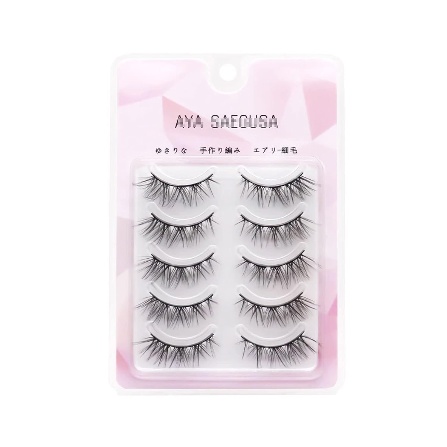 Pestañas Postizas Natural Look Eyelashes 3D Mink Lashes Wispies 11mm False Eyelashes 5 Pairs Manga Lashes for Women & Girl Fake Eyelashes