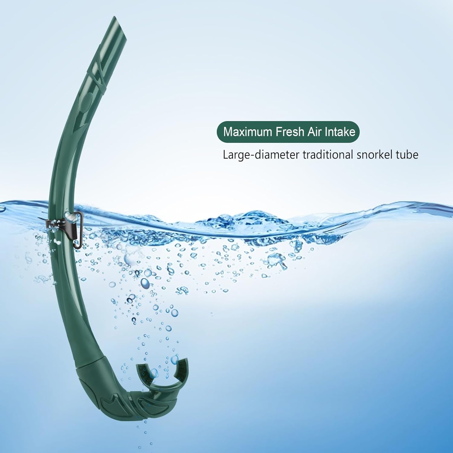 Snorkel de buceo, esnórquel de silicona plegable para apnea, buceo en piel, pesca submarina y buceo