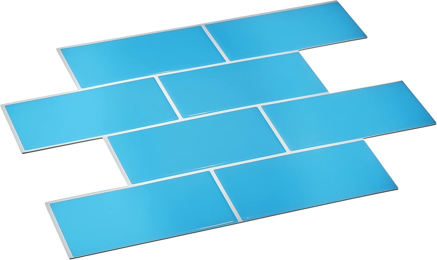 Avant Decor 8 azulejos  Azulejos de metro medianos de gel 3D  Azulejos para salpicaduras de cocina y baño  PVC grueso  10.6 x 12.6 pulgadas