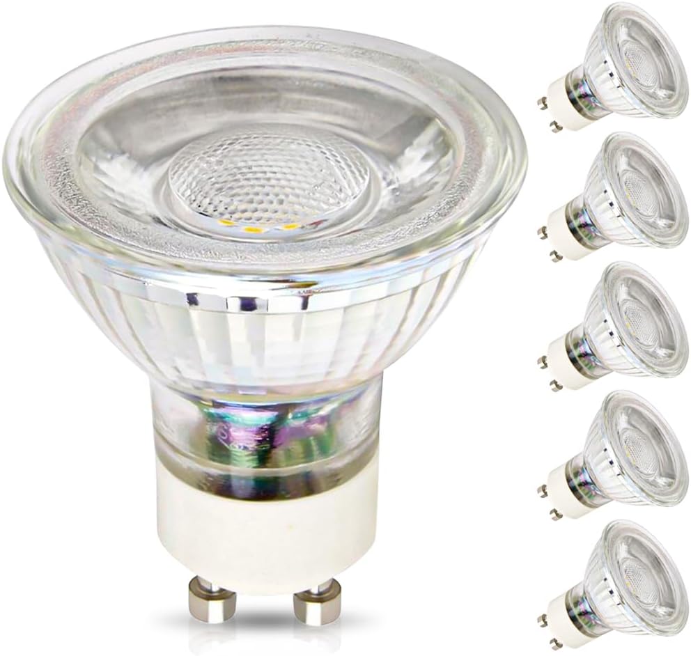 Bombillas LED GU10 regulables, luz blanca cálida de 2700 K, bombilla LED de 4 W, equivalente a halógeno de 50 W, ángulo de haz de 120 V, 345