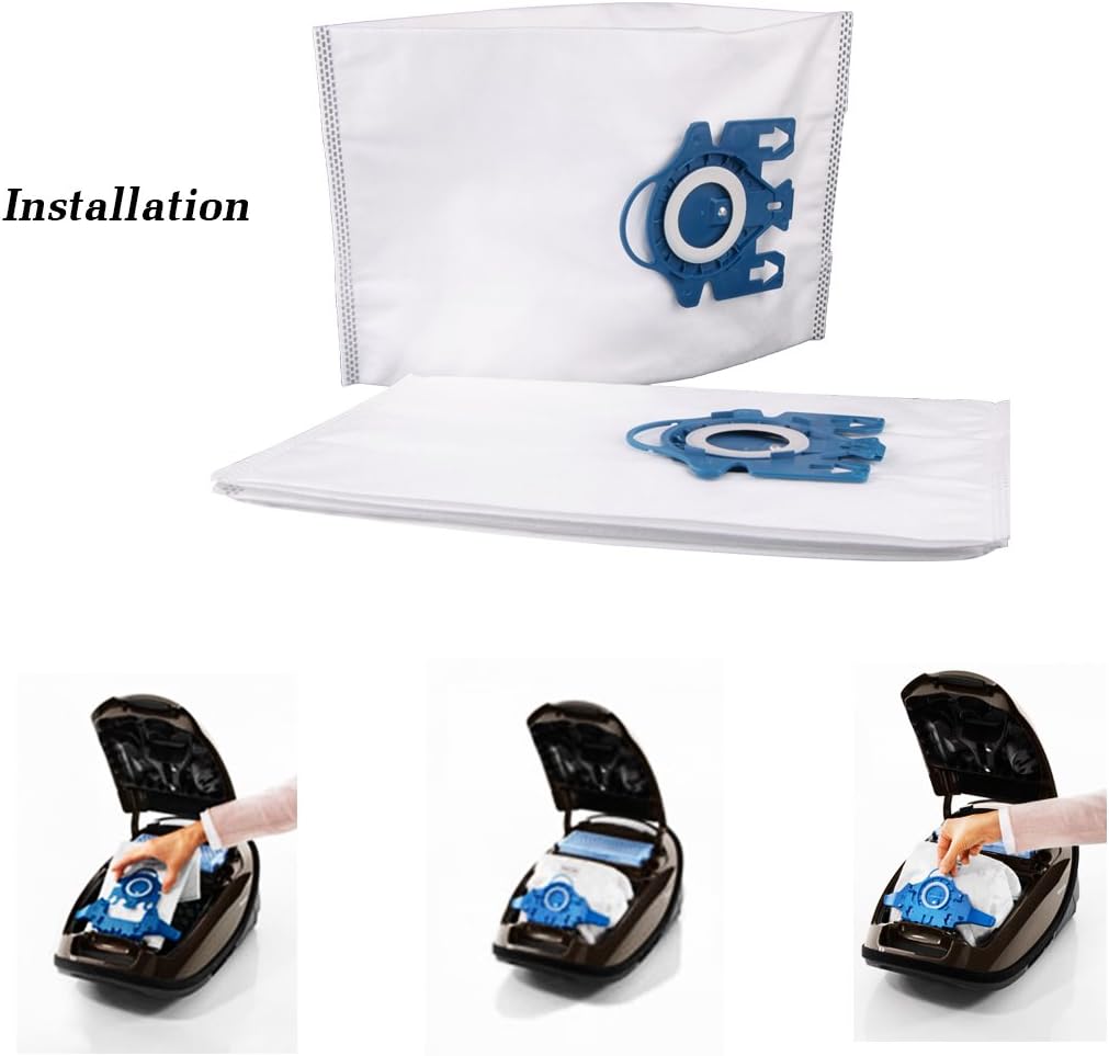 Hongfa Bolsas de repuesto para aspiradora Miele Classic C1 GN Airclean, 15 paquetes Miele GN 3D Efficiency Complete C3 bolsas de vacío para Miele