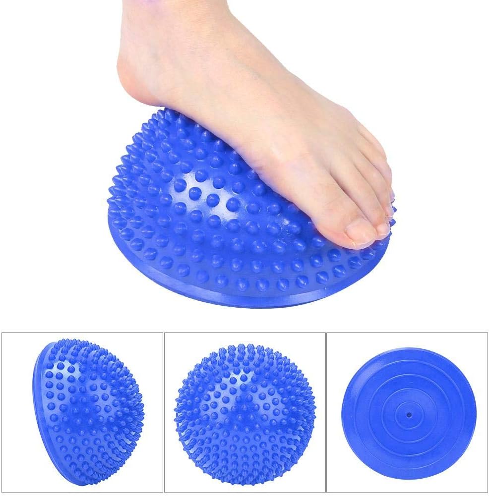 Entrenamiento de equilibrio para ejercicio, bolas de masaje de pies, alivio del estrés, bola de masaje de yoga, semicírculo para relajarse, nervios