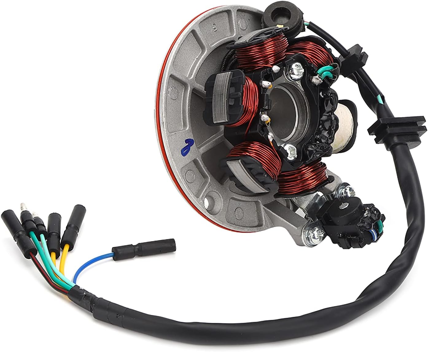 Acouto Estator Magneto – Estator de encendido con placa magnética, repuesto para LIFAN YX 140cc Kick Start Engine PIT PRO Trail Dirt Bike