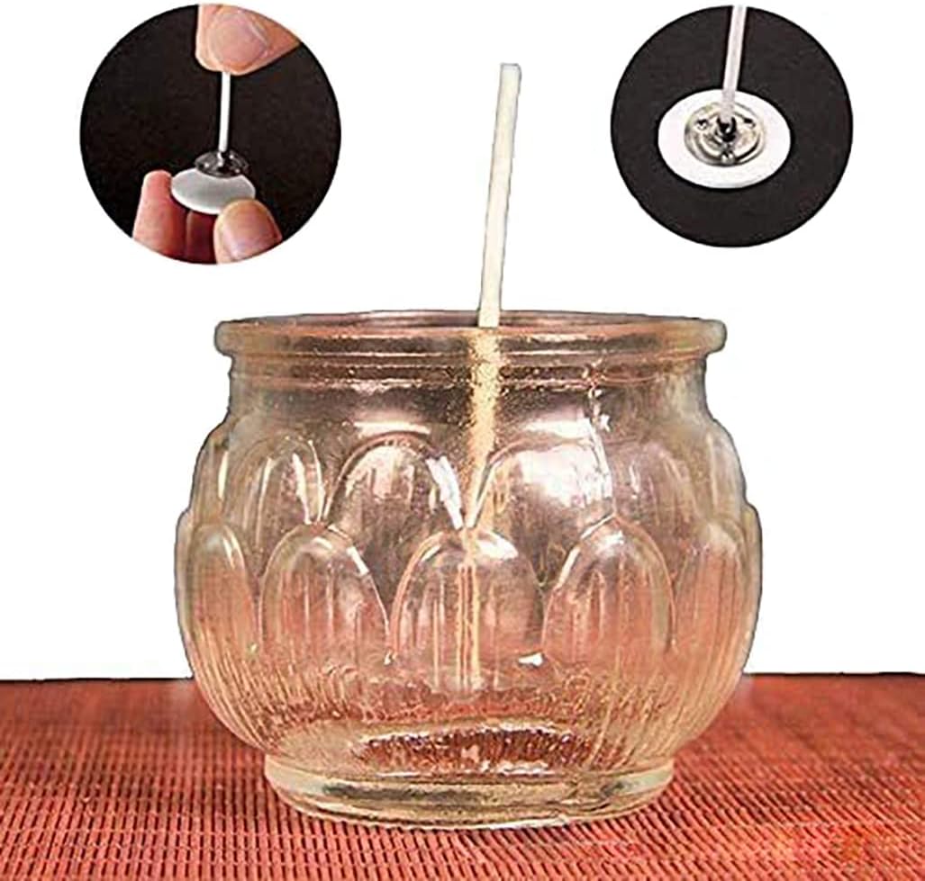 Adhesivos de mecha de vela, suministros para hacer velas, calcomanías de mecha de vela resistentes al calor, calcomanías de mecha de doble cara para