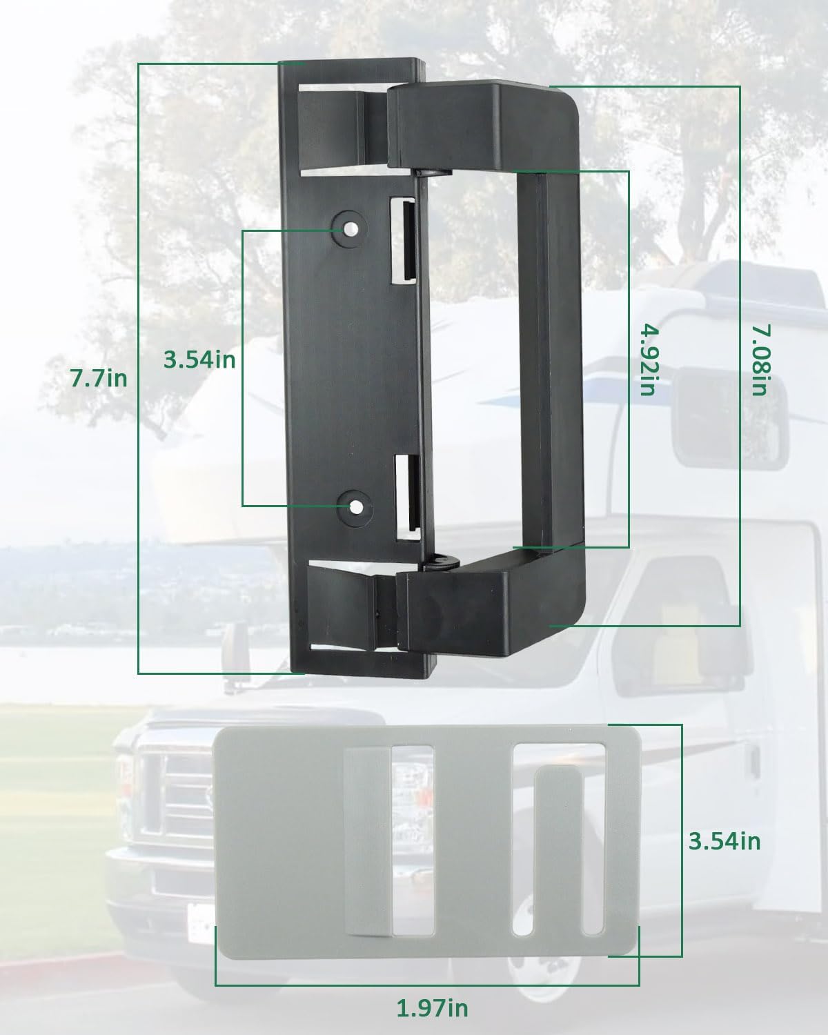 3316882900 – Manija de puerta de refrigerador RV para 3316882.900 S, manija Std Dr Combo-68 Amii DM2672 DM2682 DM2872 DM2872 DM2882 Parte de manija
