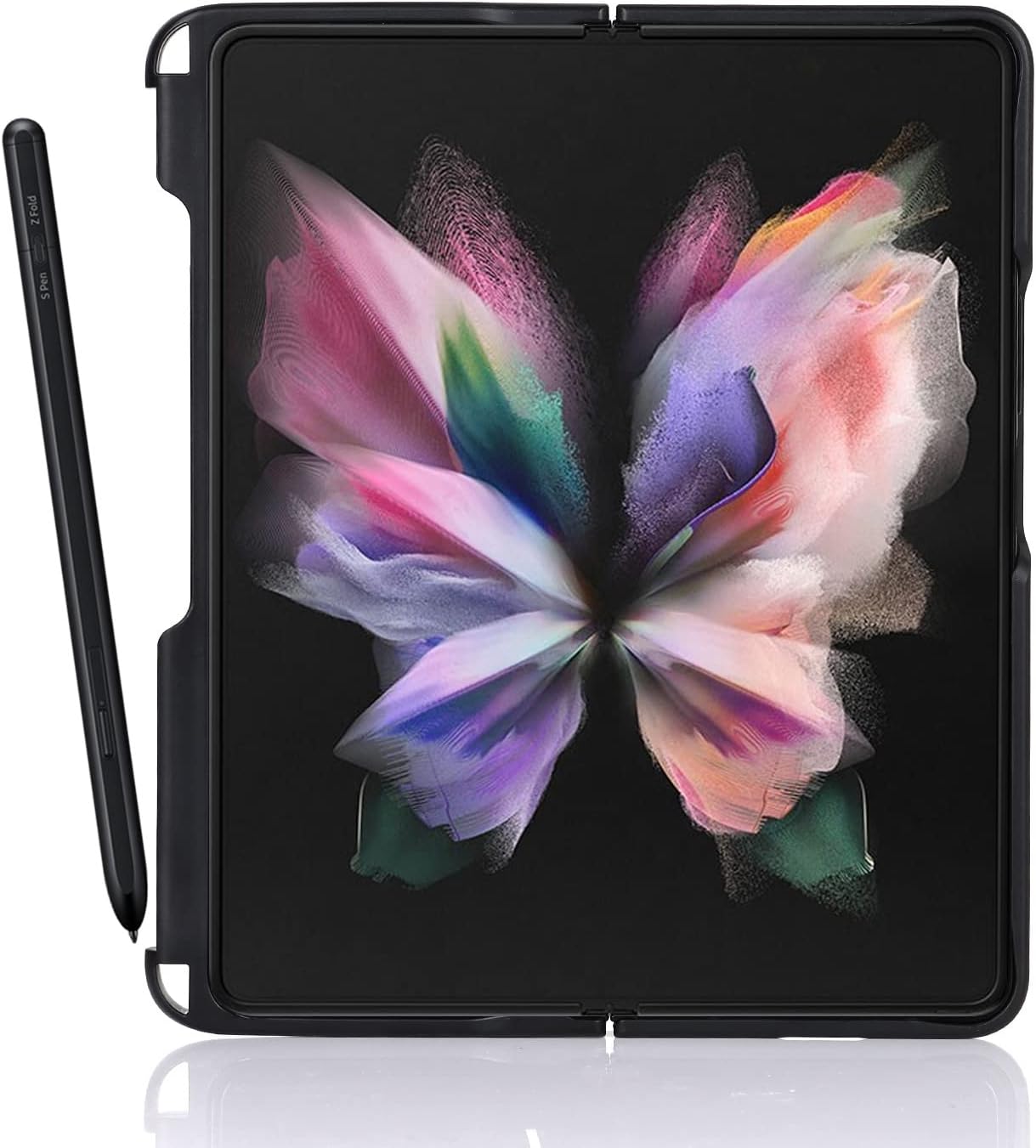 Cavor Funda diseñada para Samsung Galaxy Z Fold 3 con soporte para bolígrafo S, protección de cuerpo completo, antiarañazos, anticaídas, resistente