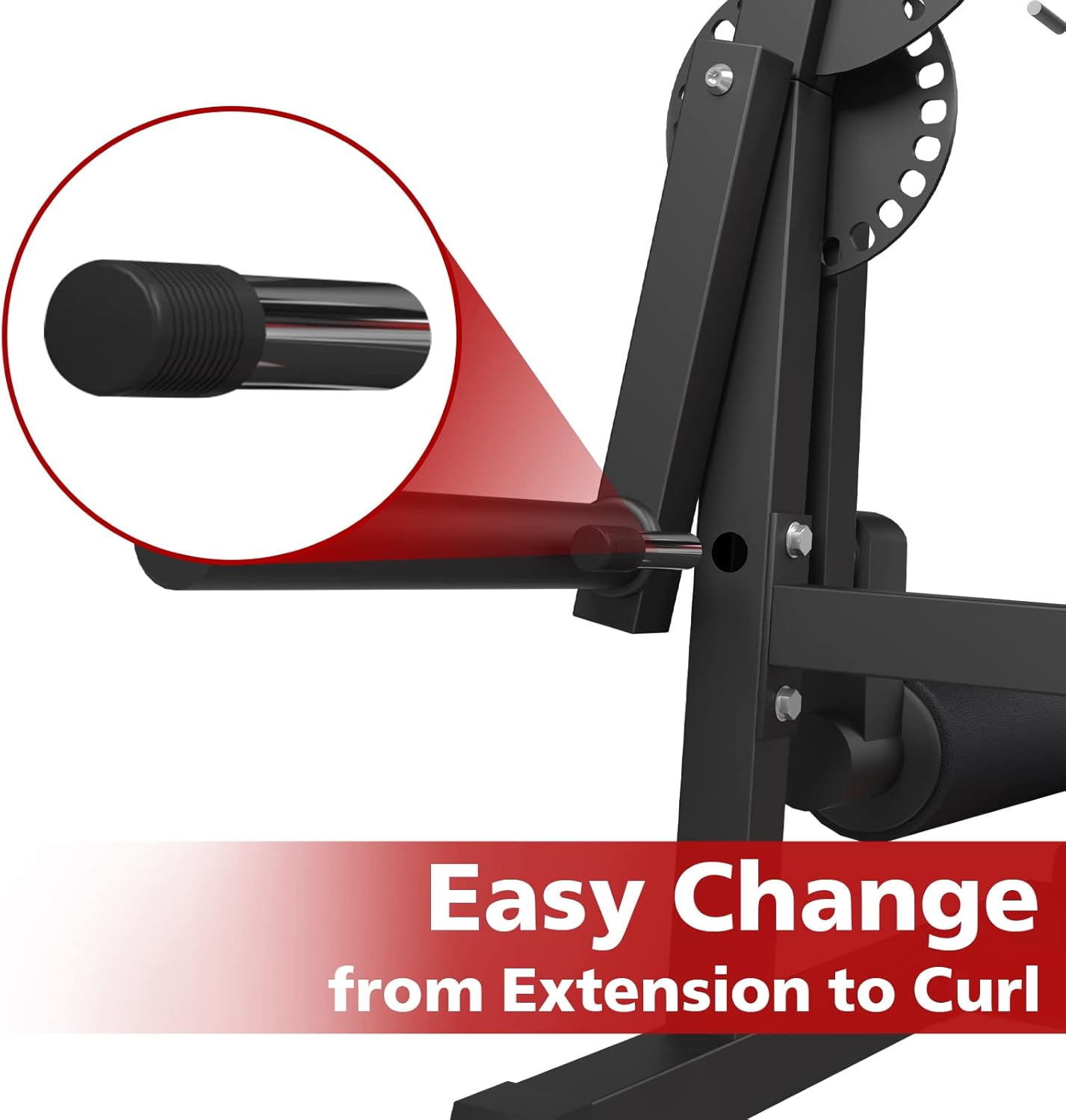 GMWD Máquina de extensión de piernas y rizo, máquina especial de piernas para la parte inferior del cuerpo, banco de ejercicio de piernas ajustable