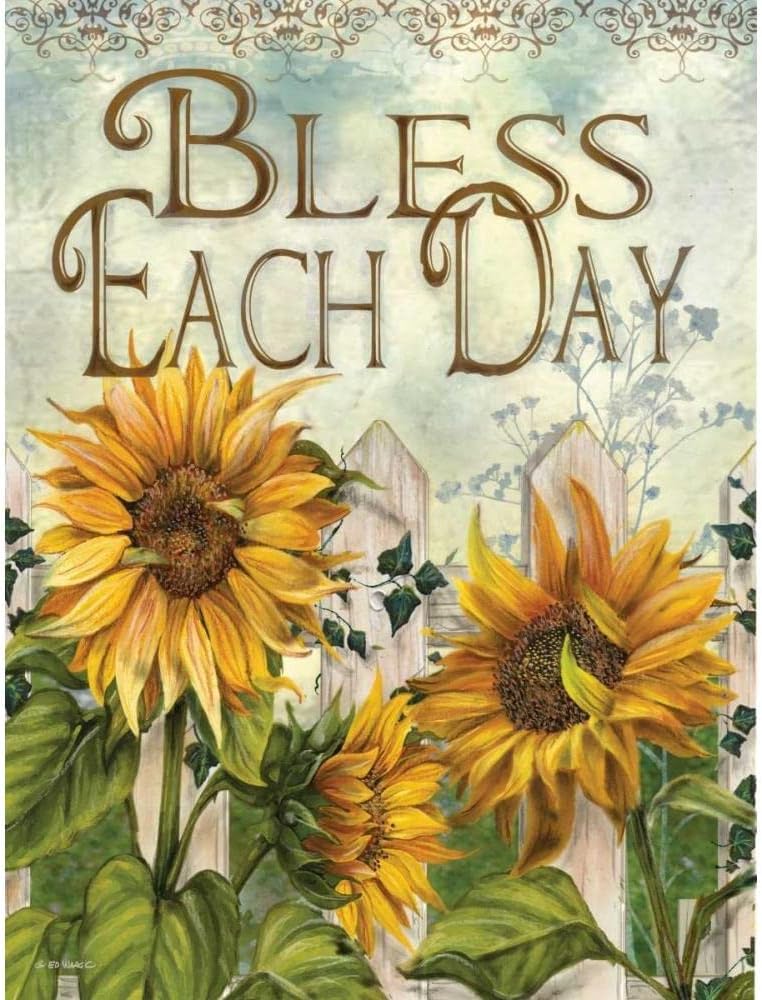 ArtDirect Bless Each Day 15×18 Gallery Wrapped Canvas Museum Art by Wargo, Ed