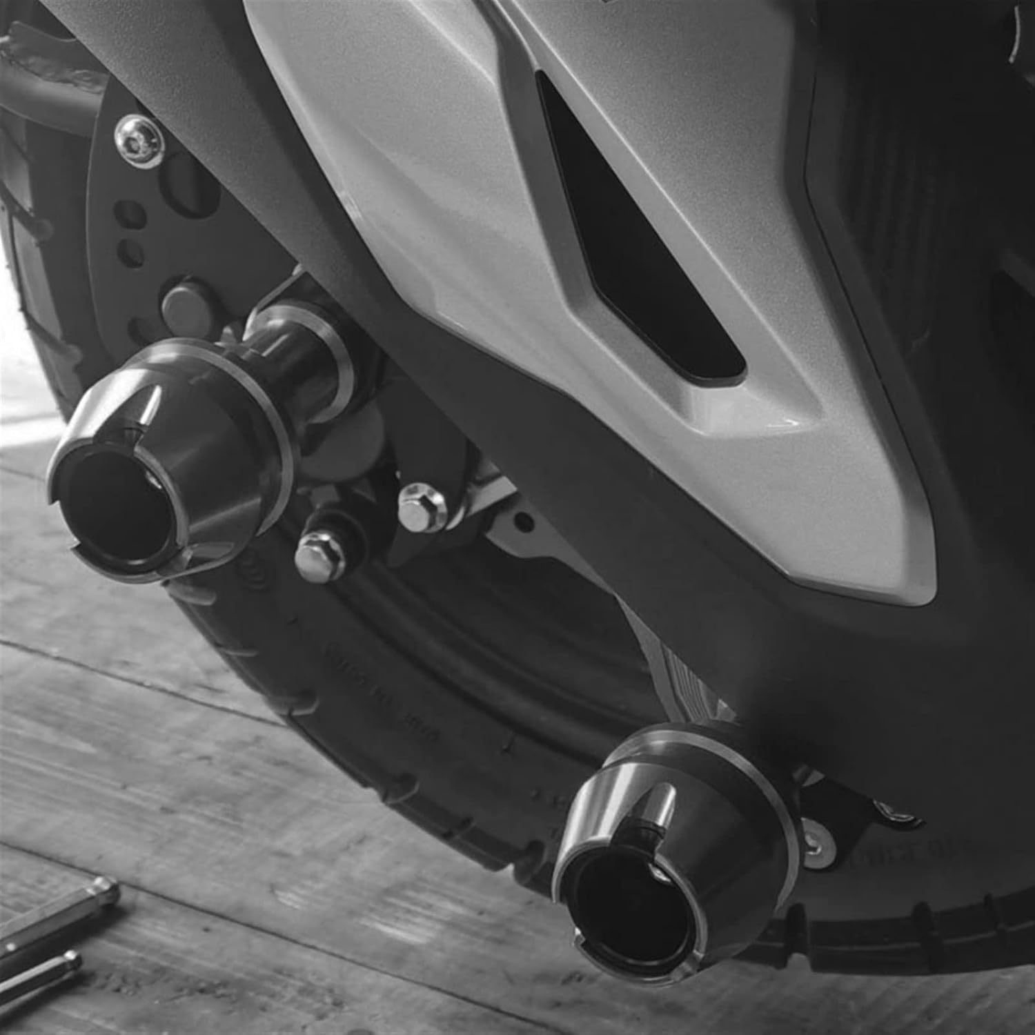 Protector de motor para Yamaha NMAX155 XMAX300 NMAX 155 Xmax 300 250, accesorio para rueda de horquilla delantera, marco de protección contra