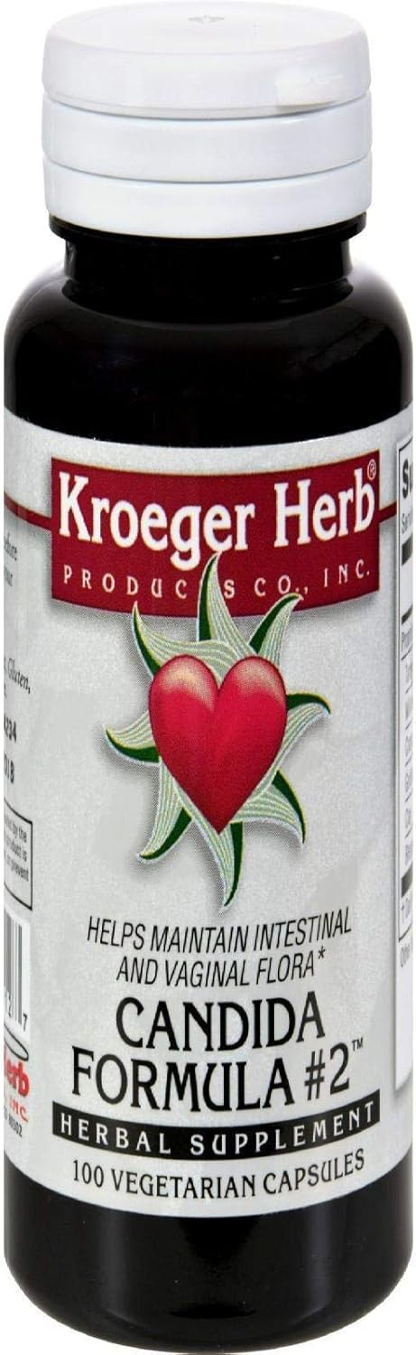 Kroeger Herb Candida Formula Number 2 Cápsulas, 100 unidades