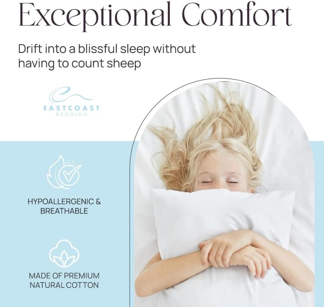 East Coast Bedding  Funda de almohada de repuesto 100% algodón  Funda de almohada de bricolaje  Funda de almohada vacía para relleno personalizado