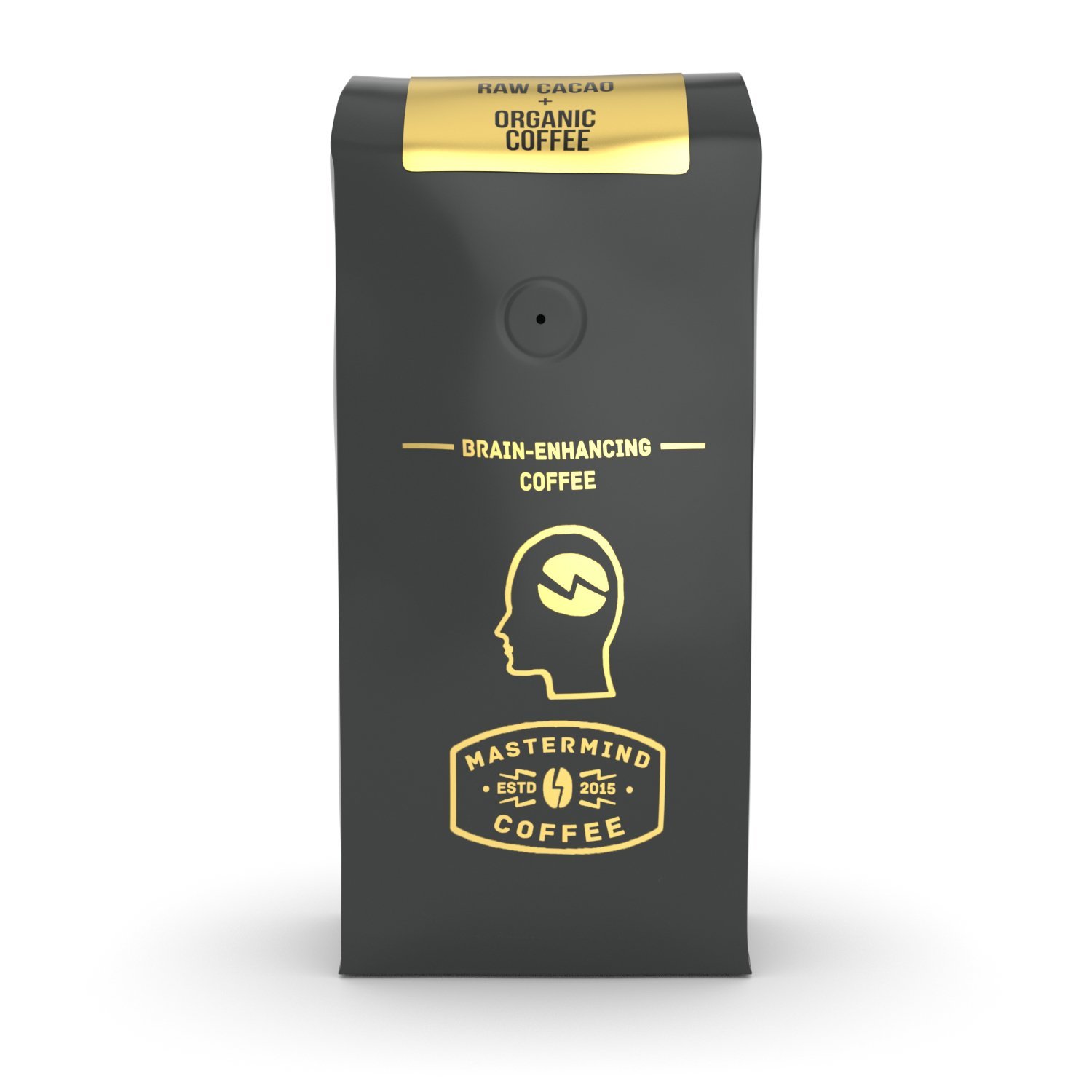Cacao Bliss Coffee, café orgánico 100% molido mezclado con cacao (chocolate) para goteo, apoya el estado de ánimo, claridad mental, memoria y