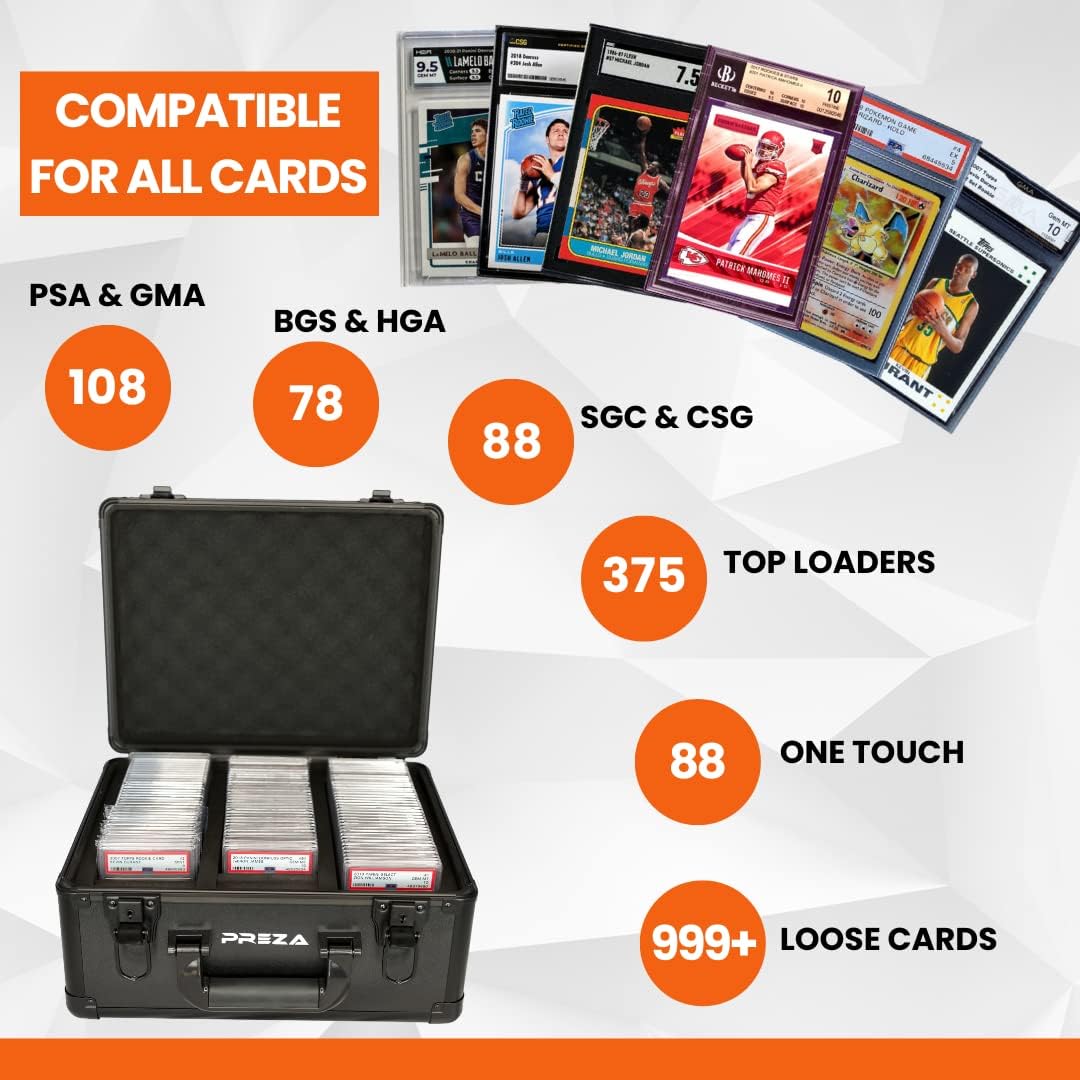 Caja de almacenamiento de tarjetas graduadas y carpeta de tarjetas coleccionables