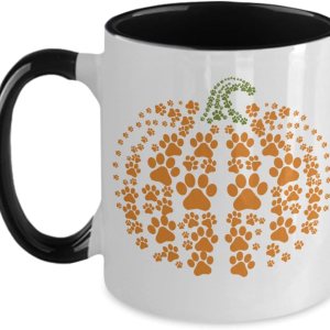 Taza de Halloween Paws y calabaza para la temporada espeluznante, idea de regalo para Halloween y para los amantes de los perros Taza de Halloween Paws y calabaza para la temporada espeluznante, idea de regalo para Halloween y para los amantes de los perros