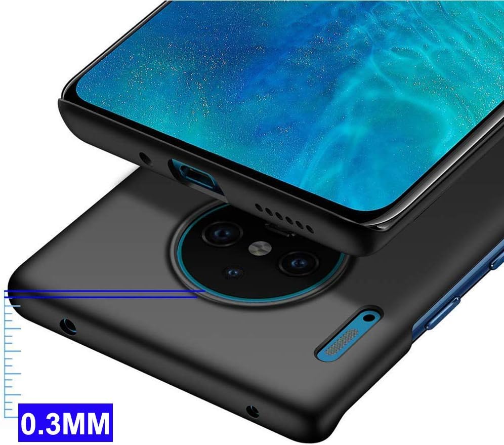 Funda para Huawei Mate 30 Pro, cubierta trasera dura de PC ultrafina esmerilada para smartphone Huawei Mate 30 Pro, color negro