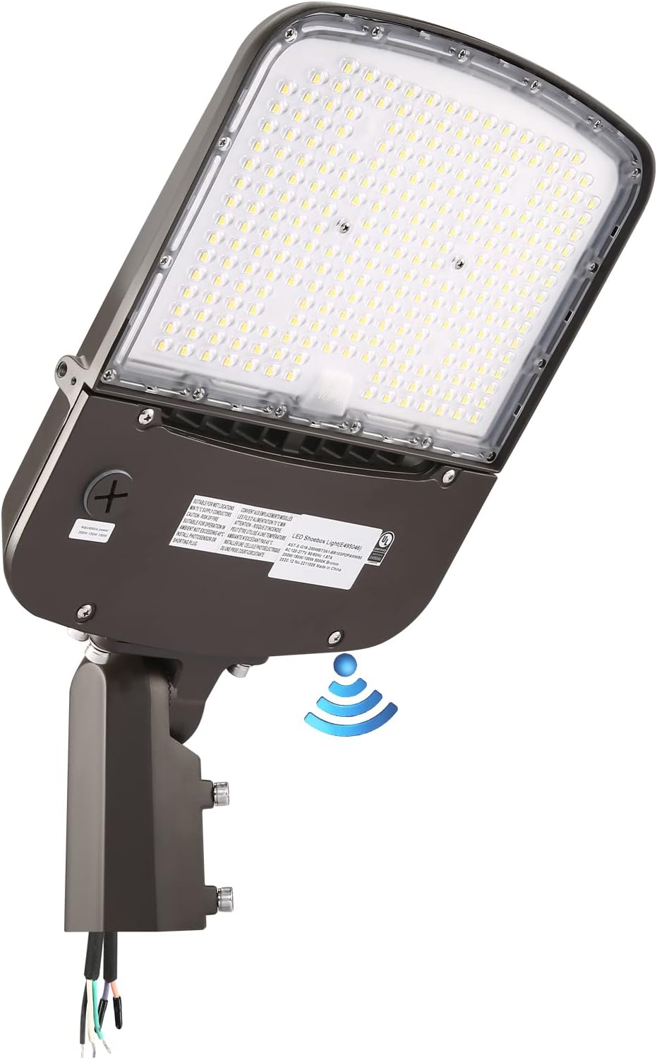 Luz de estacionamiento LED regulable de 200 W para exteriores con fotocélula del atardecer al amanecer, 30000LM (150LMW) 5000K 750W HPSHID Equiv,