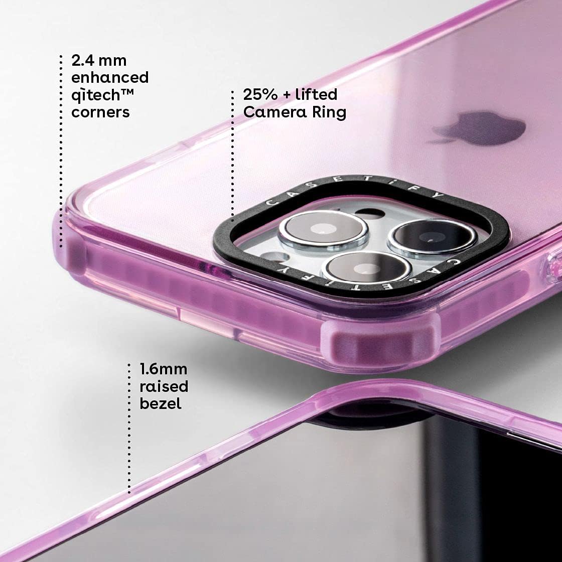 CASETiFY Ultra Impact – Funda para iPhone 13 Pro protección contra caídas de 9.8 pies  Funda transparente de café caniche para amantes de las razas