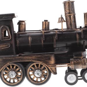 VOSAREA Miniaturas de mesa modelo frontal de tren de vapor para niños, manualidades, adorno de locomotora, estatua de tren vintage, decoración de VOSAREA Miniaturas de mesa modelo frontal de tren de vapor para niños, manualidades, adorno de locomotora, estatua de tren vintage, decoración de