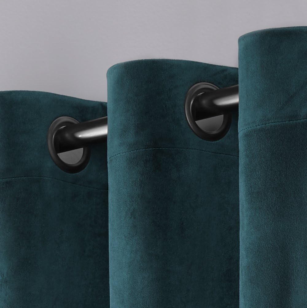Cortinas exclusivas para el hogar, de terciopelo, pesadas, para ventanas, paneles pares