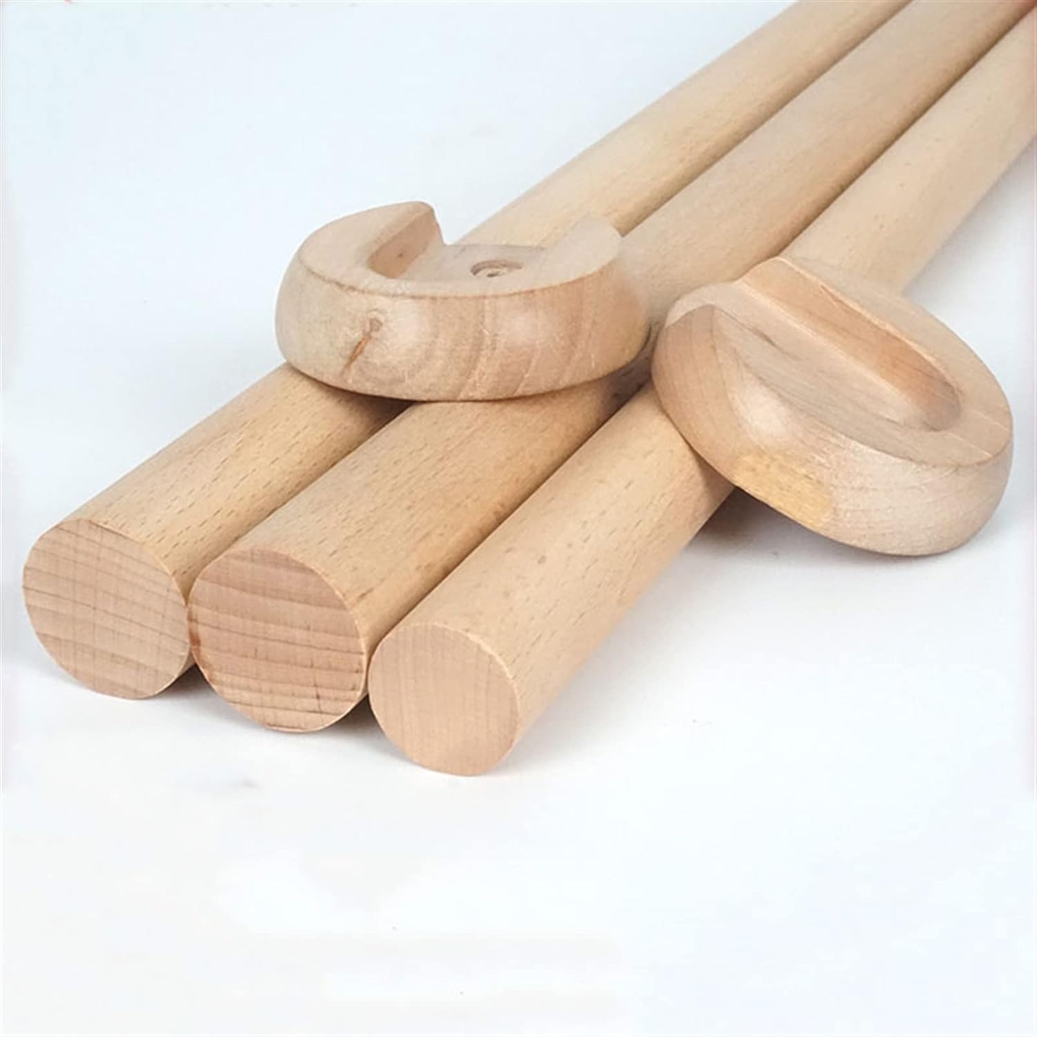 1 barra redonda de madera para colgar ropa, barra de armario de alta calidad, barra cruzada para ropa, barra cruzada para ropa, barra de madera