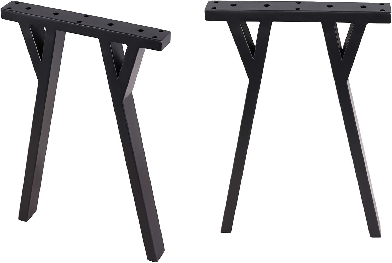 2 patas de banco de 18 pulgadas, patas de banco de acero vintage, patas de mesa de café, patas de escritorio de computadora, patas de mesa de cocina