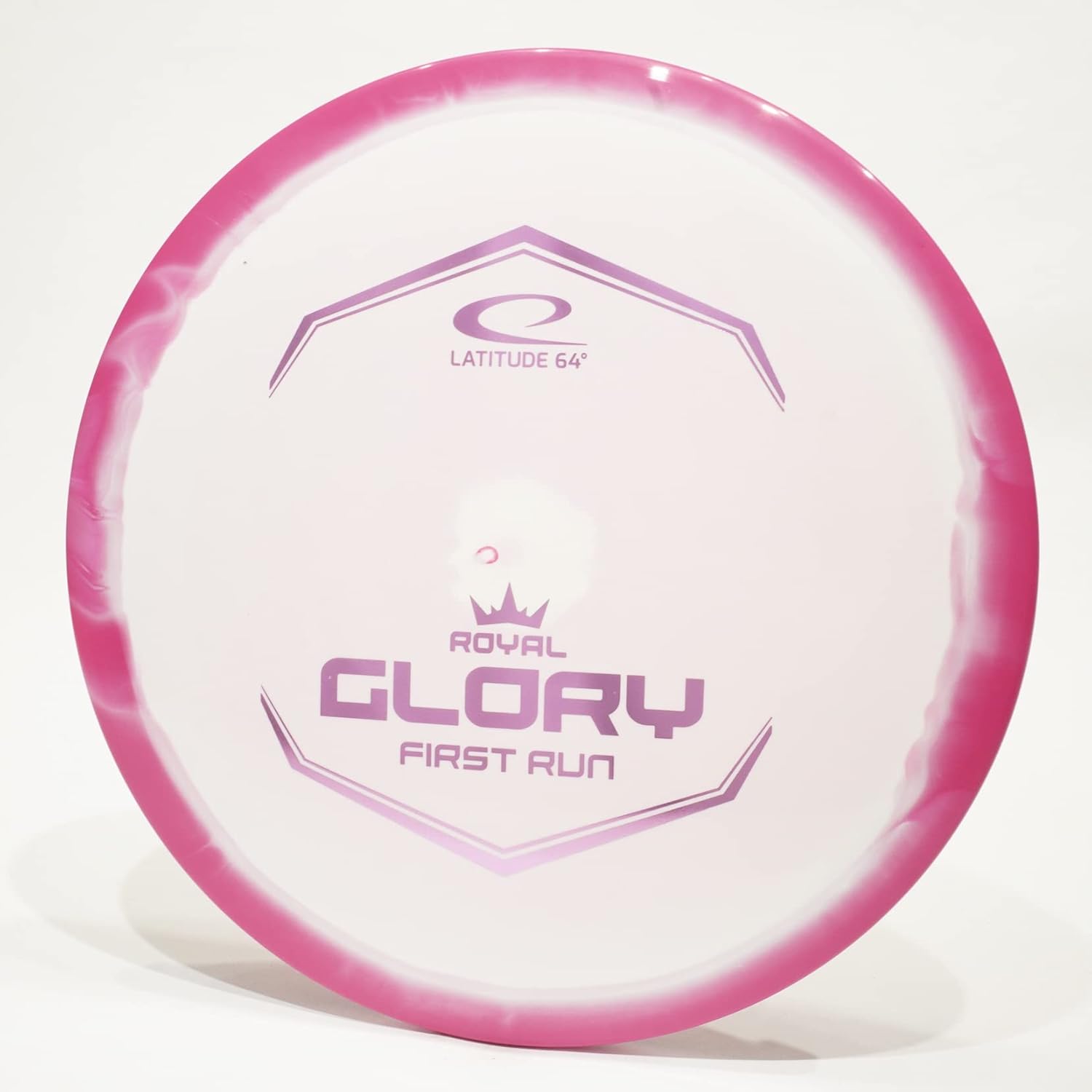 Latitude 64 First Run Orbit Glory (Royal Grand) Disco de golf para conductor, color y peso rosa (oscuro), 6.10-6.14oz