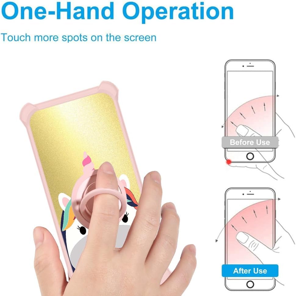 jioeuinly Funda para Vivo V27e compatible con Vivo V27e con protector de pantalla de vidrio templado, soporte de anillo, luz dorada reflectante,