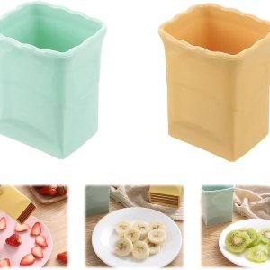 JOYSAND Paquete de 2 rebanadoras de fresas, cortador de frutas, cortador de huevos, cortador de tazas, taza de acero inoxidable para frutas suaves, JOYSAND Paquete de 2 rebanadoras de fresas, cortador de frutas, cortador de huevos, cortador de tazas, taza de acero inoxidable para frutas suaves,