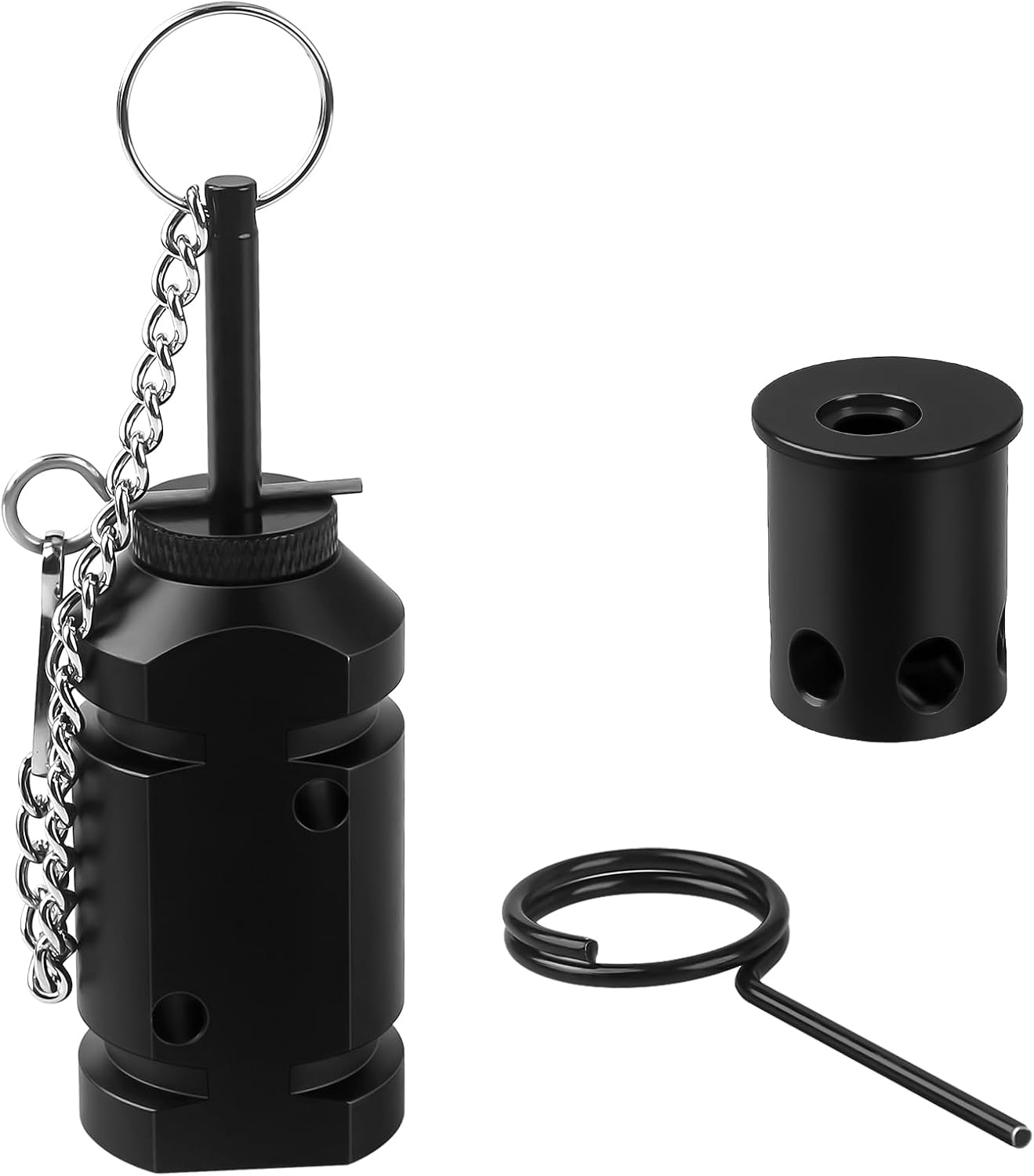 Alarma de viaje perimetral, dispositivo de alarma de alambre de viaje de campamento de calibre 12 con adaptador .22, sistema de seguridad de alerta