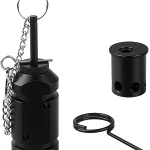 Alarma de viaje perimetral, dispositivo de alarma de alambre de viaje de campamento de calibre 12 con adaptador .22, sistema de seguridad de alerta Alarma de viaje perimetral, dispositivo de alarma de alambre de viaje de campamento de calibre 12 con adaptador .22, sistema de seguridad de alerta