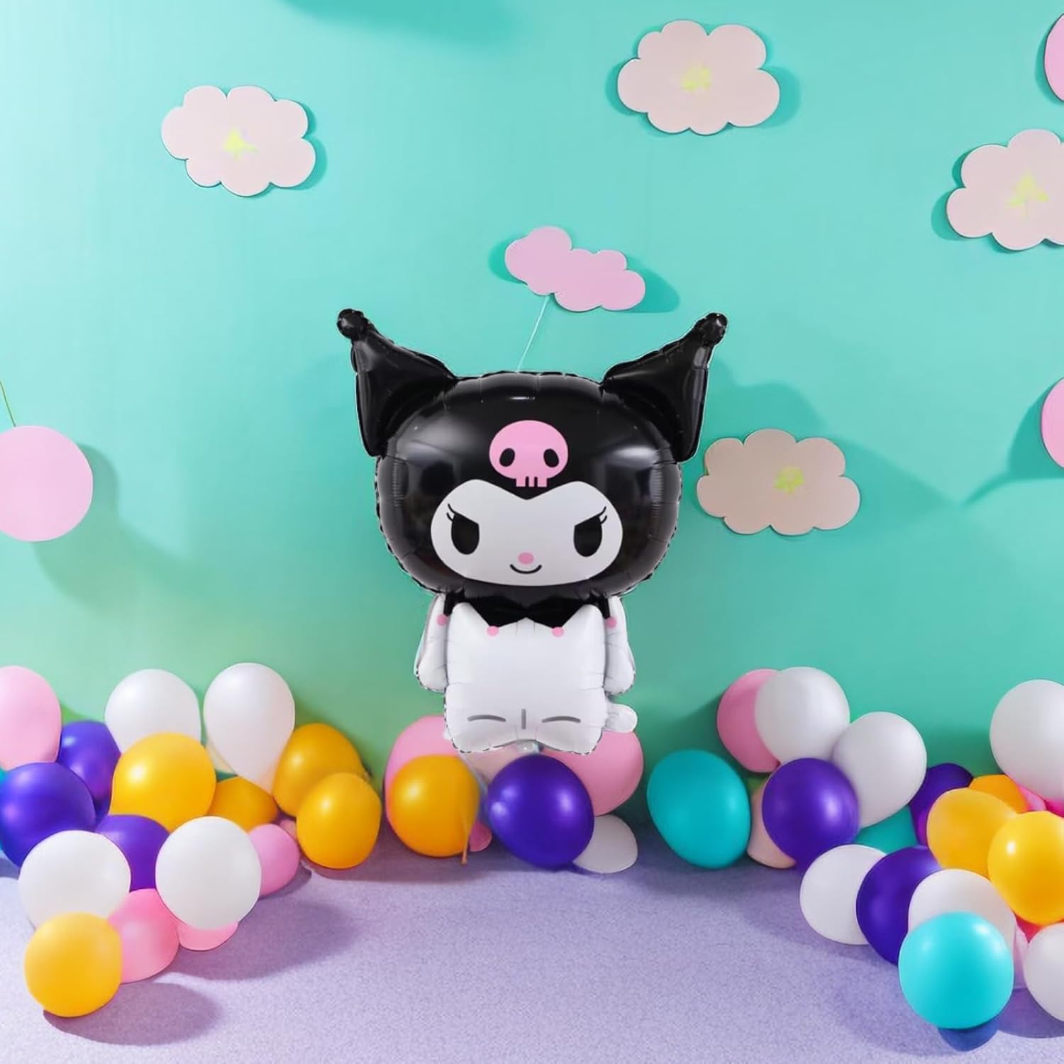 Bonita muñeca de globo de anime de dibujos animados, globo de aluminio grande para fiesta de cumpleaños, suministros de decoración de fiesta
