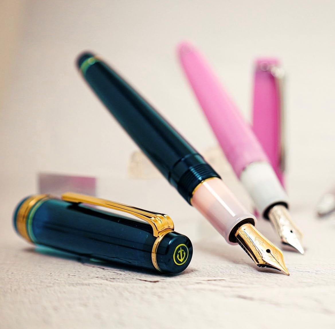 Pluma estilográfica Sailor SHIKIORI Sansui Nadeshiko punta fina mediana 11-2051-303 importación de Japón con lápiz óptico original bolígrafo táctil