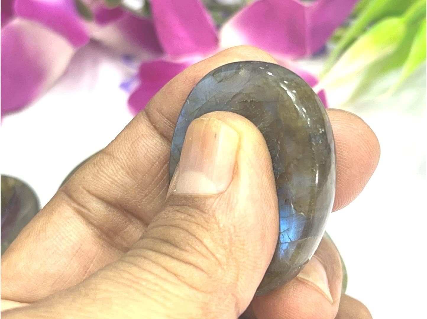 Piedras metafísicas para el pulgar, piedras preciosas de cristal curativo para reiki, para hombres y mujeres, regalo FENG Shui, energía positiva,