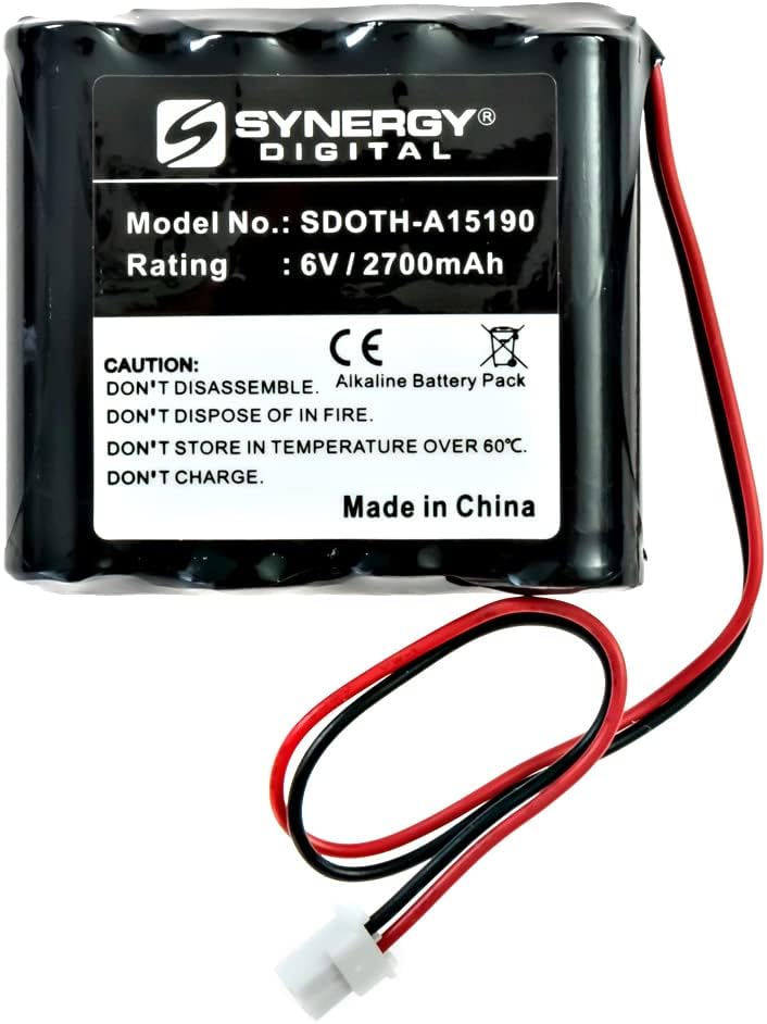 Synergy Digital Batería de cuidado personal, compatible con GP GPRHORW01018 Personal Care, (alcalina, 6V, 2700 mAh), ultra alta capacidad, repuesto