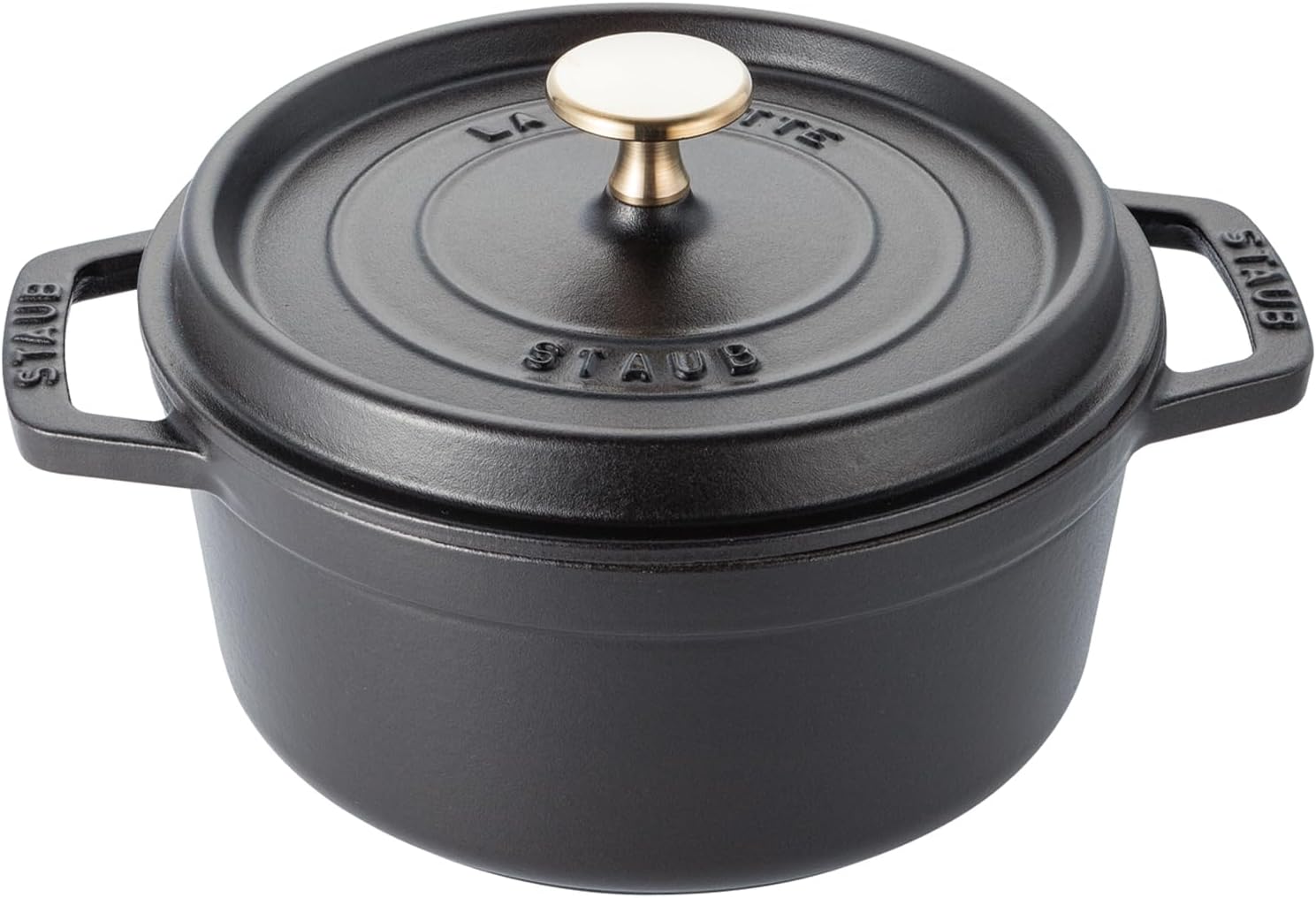 Staub Cocotte Round 7.1 in Black 40509-485 (1101825) de STAUB (estufa)