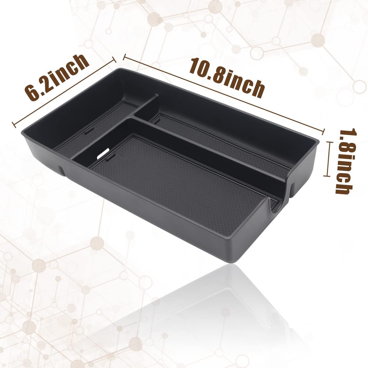 Compatible con Lexus RX 2023, organizador de consola central, bandeja de inserción, reposabrazos de material ABS, caja de almacenamiento secundaria,