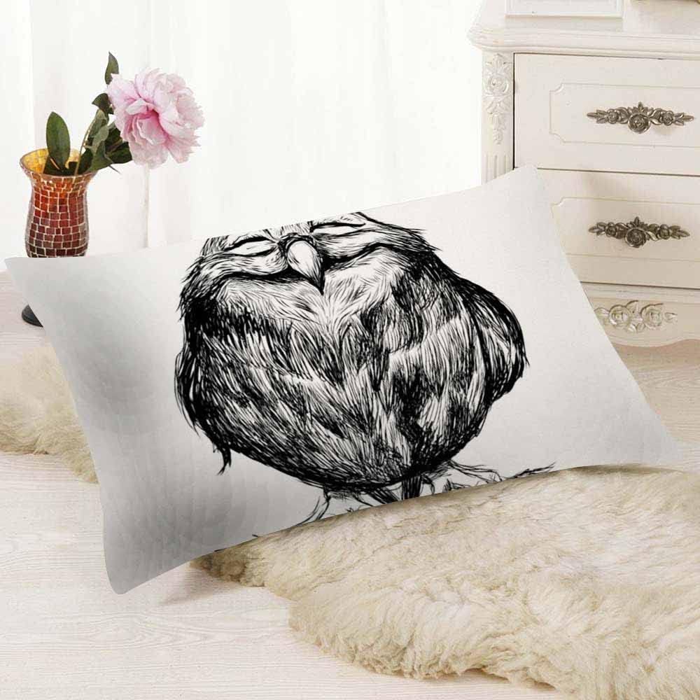 Fundas de almohada con diseño de búho, funda de almohada para decoración del hogar, 12 x 20 pulgadas