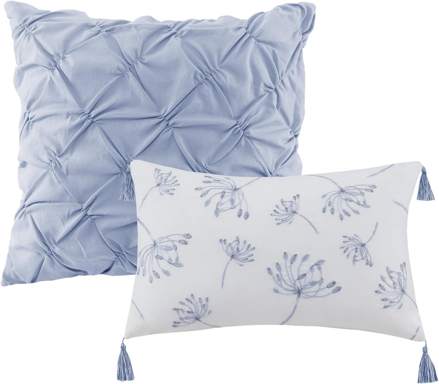 Madison Park Cassandra – Juego de edredón de mezcla de algodón, diseño femenino estampado floral colorido, capa de ropa de cama alternativa para