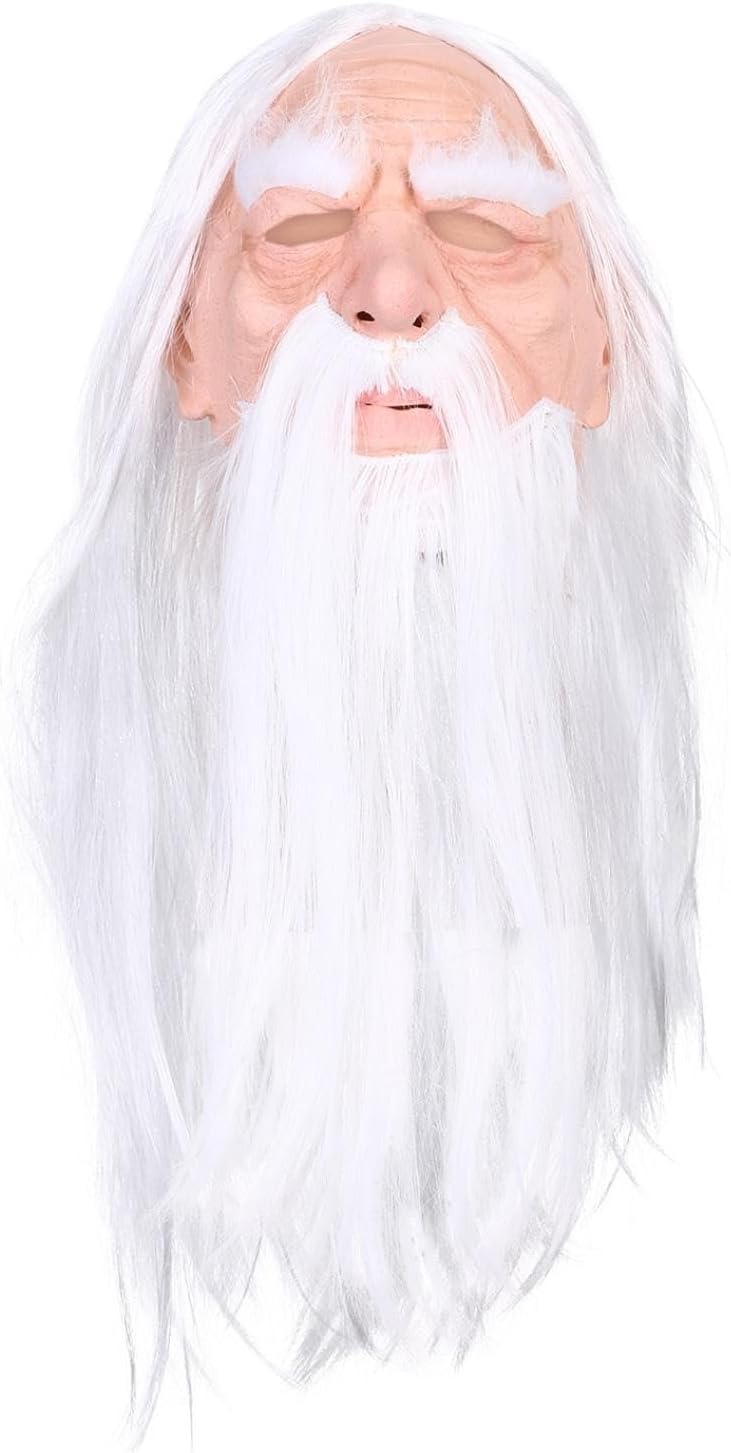 Máscaras de látex realistas para ancianos de Halloween, nariz grande, anciano, súper suave, terror, arrugas, cara